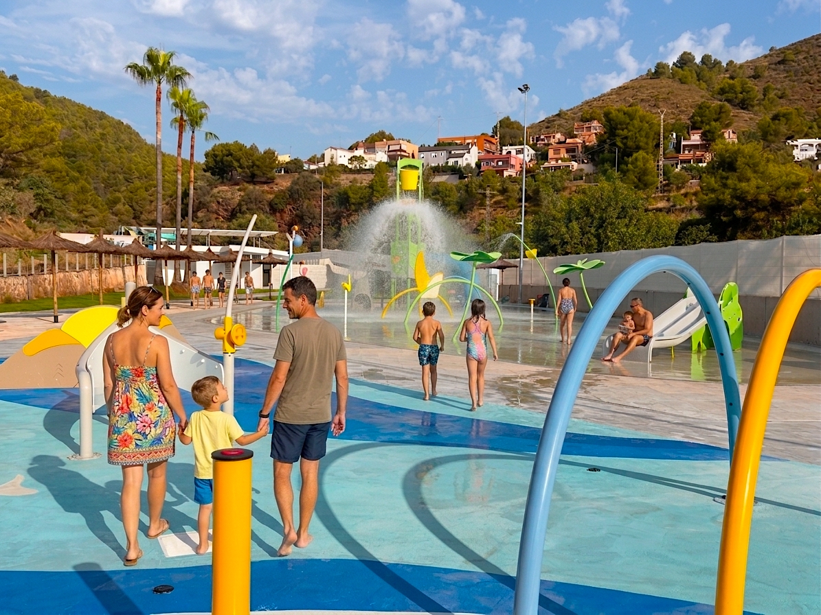 Zona de juegos de agua para los más pequeños